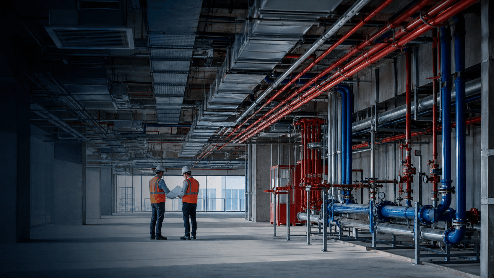 Integrated HVAC, fire fighting and MEP systems